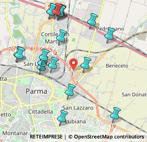 Mappa Via Pietro Campanini, 43122 Parma PR, Italia (2.37368)
