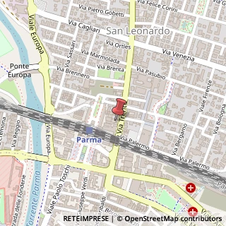 Mappa Via Trento, 10/a, 43122 Parma, Parma (Emilia Romagna)