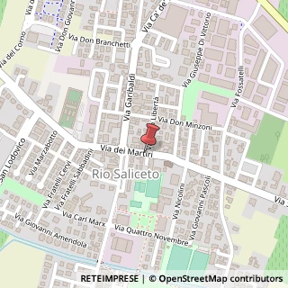 Mappa Via dei Martiri, 42, 42015 Correggio, Reggio nell'Emilia (Emilia Romagna)