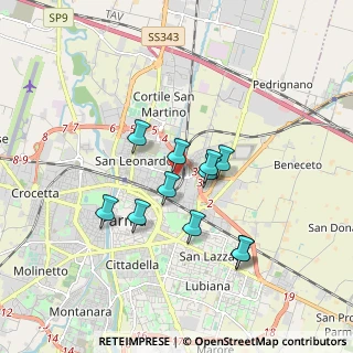 Mappa Via Bassano Del Grappa, 43122 Parma PR, Italia (1.44182)