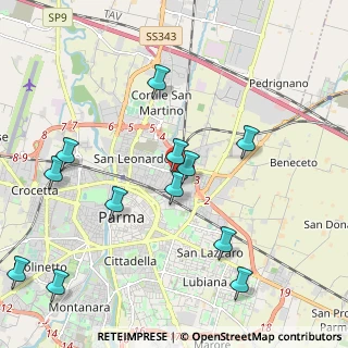 Mappa Via Bassano Del Grappa, 43122 Parma PR, Italia (2.35083)
