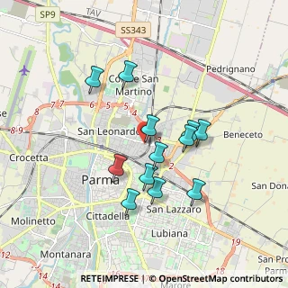 Mappa Via Bassano Del Grappa, 43122 Parma PR, Italia (1.52917)
