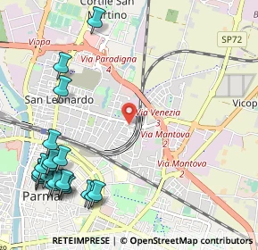 Mappa Via Bassano Del Grappa, 43122 Parma PR, Italia (1.5015)