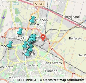 Mappa Via Bassano Del Grappa, 43122 Parma PR, Italia (1.76455)