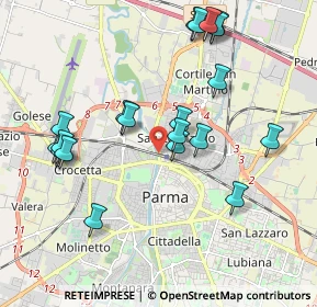Mappa Piazza Ravenet, 43122 Parma PR, Italia (2.0595)