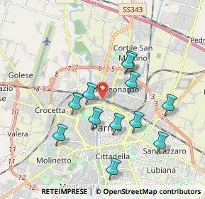 Mappa Piazza Ravenet, 43122 Parma PR, Italia (1.76417)