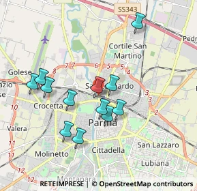 Mappa Piazza Ravenet, 43100 Parma PR, Italia (1.69417)