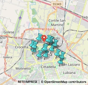 Mappa Piazza Ravenet, 43100 Parma PR, Italia (1.23588)