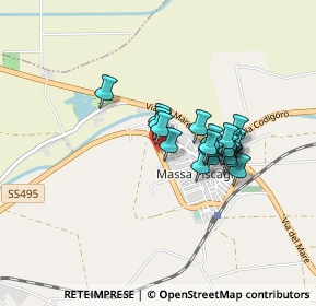 Mappa Via Circonvallazione, 44027 Massa Fiscaglia FE, Italia (0.6395)