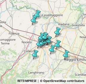 Mappa Via Villa Sant'Angelo, 43122 Parma PR, Italia (8.13267)