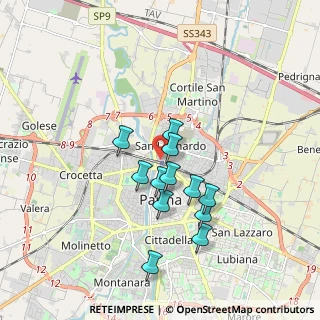 Mappa Via Villa Sant'Angelo, 43122 Parma PR, Italia (1.50083)