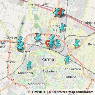 Mappa Via Villa Sant'Angelo, 43122 Parma PR, Italia (2.0575)