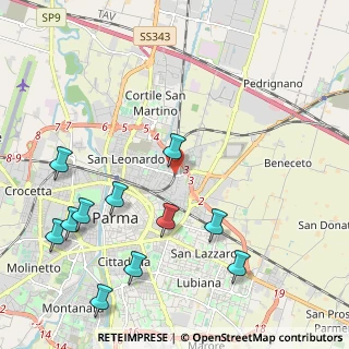 Mappa Via Ugo Betti, 43122 Parma PR, Italia (2.58455)