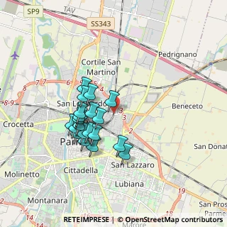 Mappa Via Ugo Betti, 43122 Parma PR, Italia (1.5175)