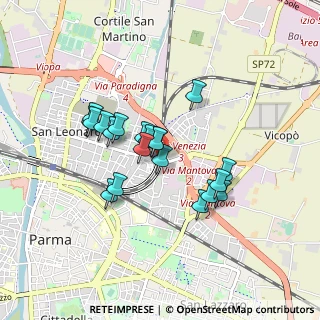 Mappa Via Ugo Betti, 43122 Parma PR, Italia (0.7035)