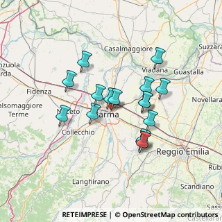 Mappa Via Ugo Betti, 43122 Parma PR, Italia (11.61625)