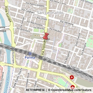 Mappa Via Trento, 24/B, 43100 Parma, Parma (Emilia Romagna)