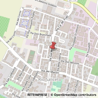 Mappa Via Giuseppe Garibaldi, 33, 42010 Rio Saliceto, Reggio nell'Emilia (Emilia Romagna)