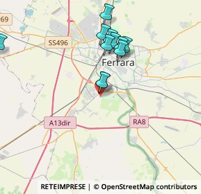 Mappa Via Concetto Marchesi, 44124 Ferrara FE, Italia (3.51909)