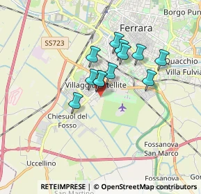 Mappa Via Concetto Marchesi, 44124 Ferrara FE, Italia (1.2375)