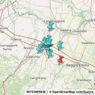 Mappa Via Clerici Italo e Giulio, 43122 Parma PR, Italia (6.06545)