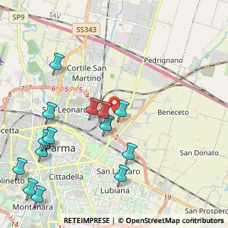 Mappa Via Clerici Italo e Giulio, 43122 Parma PR, Italia (2.605)