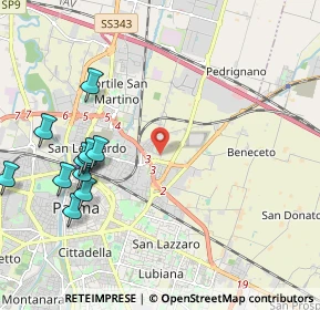 Mappa Via Clerici Italo e Giulio, 43122 Parma PR, Italia (2.45545)