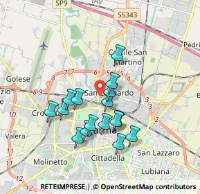 Mappa Via Sassari, 43122 Parma PR, Italia (1.5175)