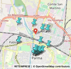 Mappa Via Sassari, 43122 Parma PR, Italia (0.9875)