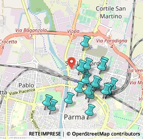 Mappa Via Sassari, 43122 Parma PR, Italia (0.9175)