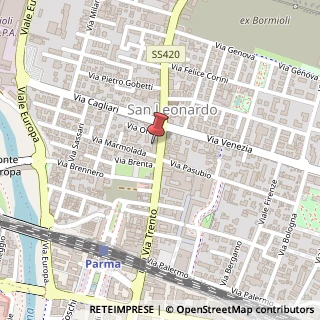 Mappa Via Trento, 42, 43122 Parma, Parma (Emilia Romagna)