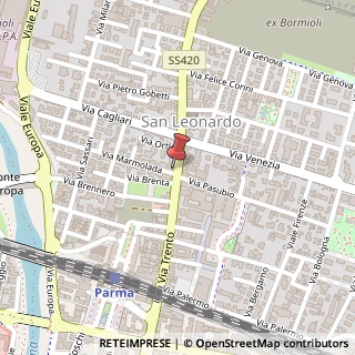 Mappa Via Trento, 40/A, 43122 Parma, Parma (Emilia Romagna)