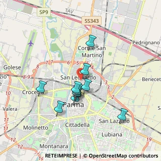 Mappa Via Torino, 43122 Parma PR, Italia (1.47727)