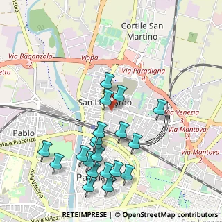 Mappa Via Torino, 43122 Parma PR, Italia (1.1005)