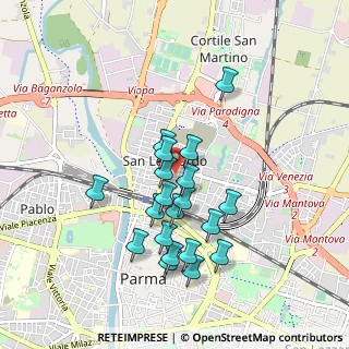 Mappa Via Torino, 43122 Parma PR, Italia (0.822)