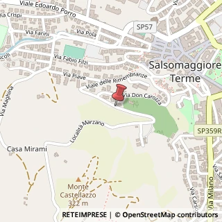 Mappa Viale rimembranze 19/a, 43039 Salsomaggiore Terme, Parma (Emilia Romagna)