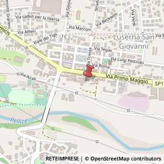 Mappa Via I Maggio, 51, 10062 Luserna San Giovanni, Torino (Piemonte)
