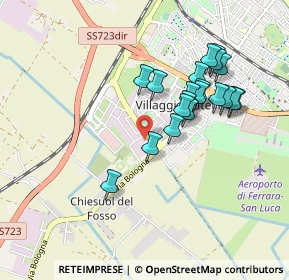 Mappa Via Reggiani, 44124 Ferrara FE, Italia (0.8385)
