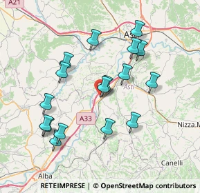 Mappa Via Giacomo Scotti, 14055 Costigliole d'Asti AT, Italia (7.4)