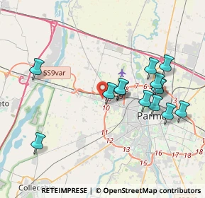 Mappa Via Guido Miglioli, 43126 Parma PR, Italia (3.86714)