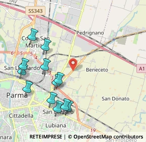 Mappa Via Mantova, 43122 Parma PR, Italia (2.2725)