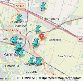 Mappa Via Mantova, 43122 Parma PR, Italia (2.28857)