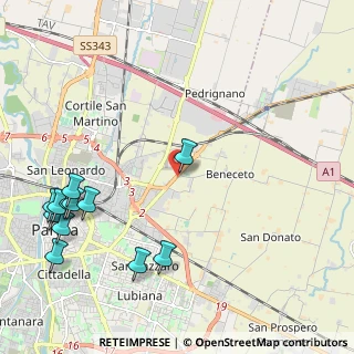 Mappa Via Mantova, 43122 Parma PR, Italia (2.82167)