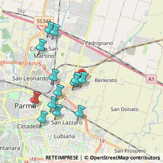 Mappa Via Mantova, 43122 Parma PR, Italia (2.03769)