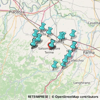 Mappa Via del Lavoro, 43039 Salsomaggiore Terme PR, Italia (10.91)