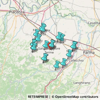 Mappa Via del Lavoro, 43039 Salsomaggiore Terme PR, Italia (10.762)
