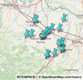 Mappa Via del Lavoro, 43039 Salsomaggiore Terme PR, Italia (11.69556)