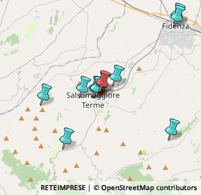 Mappa Via del Lavoro, 43039 Salsomaggiore Terme PR, Italia (3.09833)