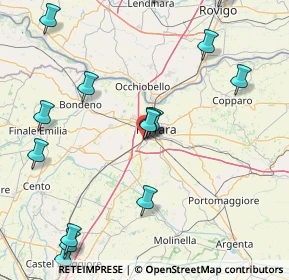 Mappa Via Bela Bartok, 44124 Ferrara FE, Italia (20.916)