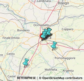 Mappa Via Bela Bartok, 44124 Ferrara FE, Italia (5.22364)